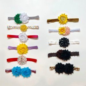 NWOT Handmade Flower Girls Headbands